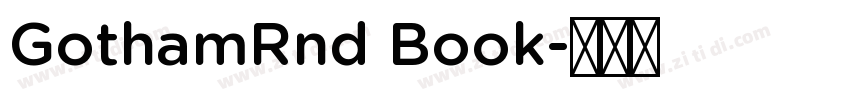 GothamRnd Book字体转换